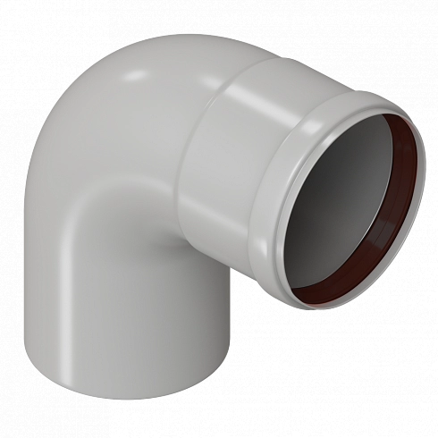 Отвод конденсационный угол 90гр. Ø80 | Vistarshop.by