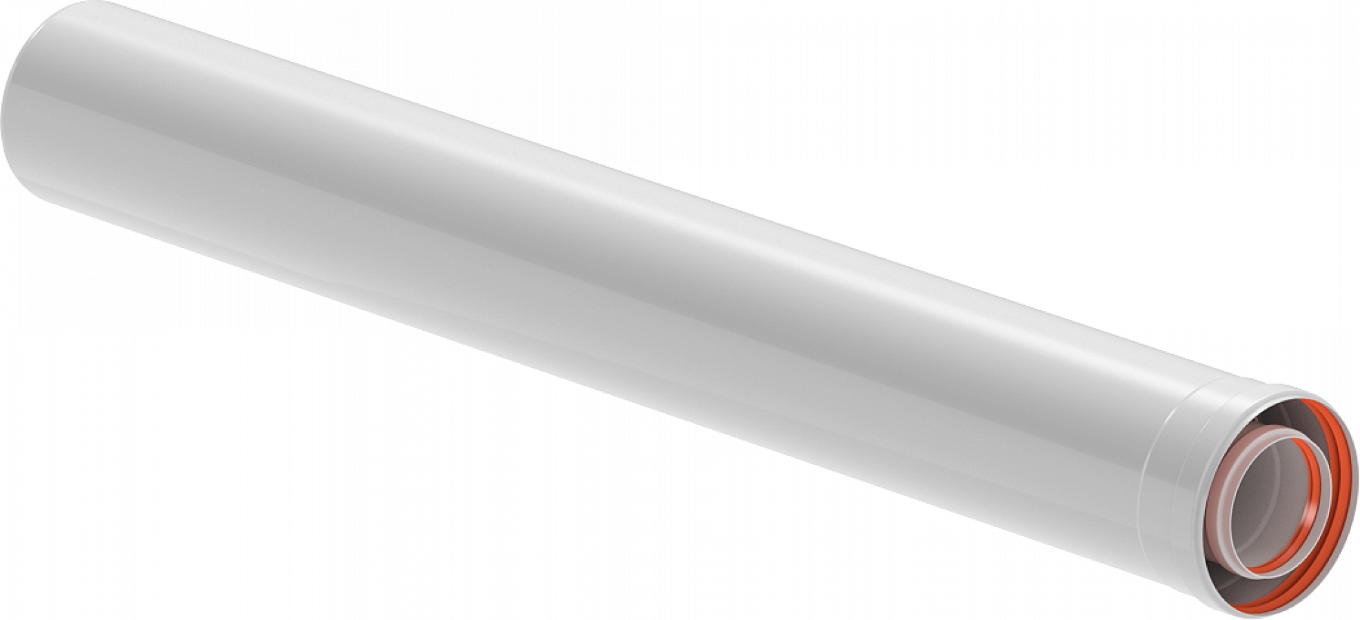 Удлинение Ø80/125 L1000 мм | Vistarshop.by